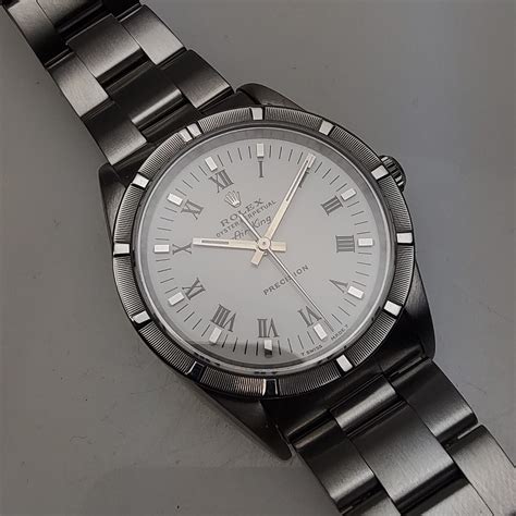 rolex air king white roman